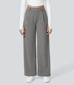 4 Pack High Waisted Pocket Straight Leg Work Pants