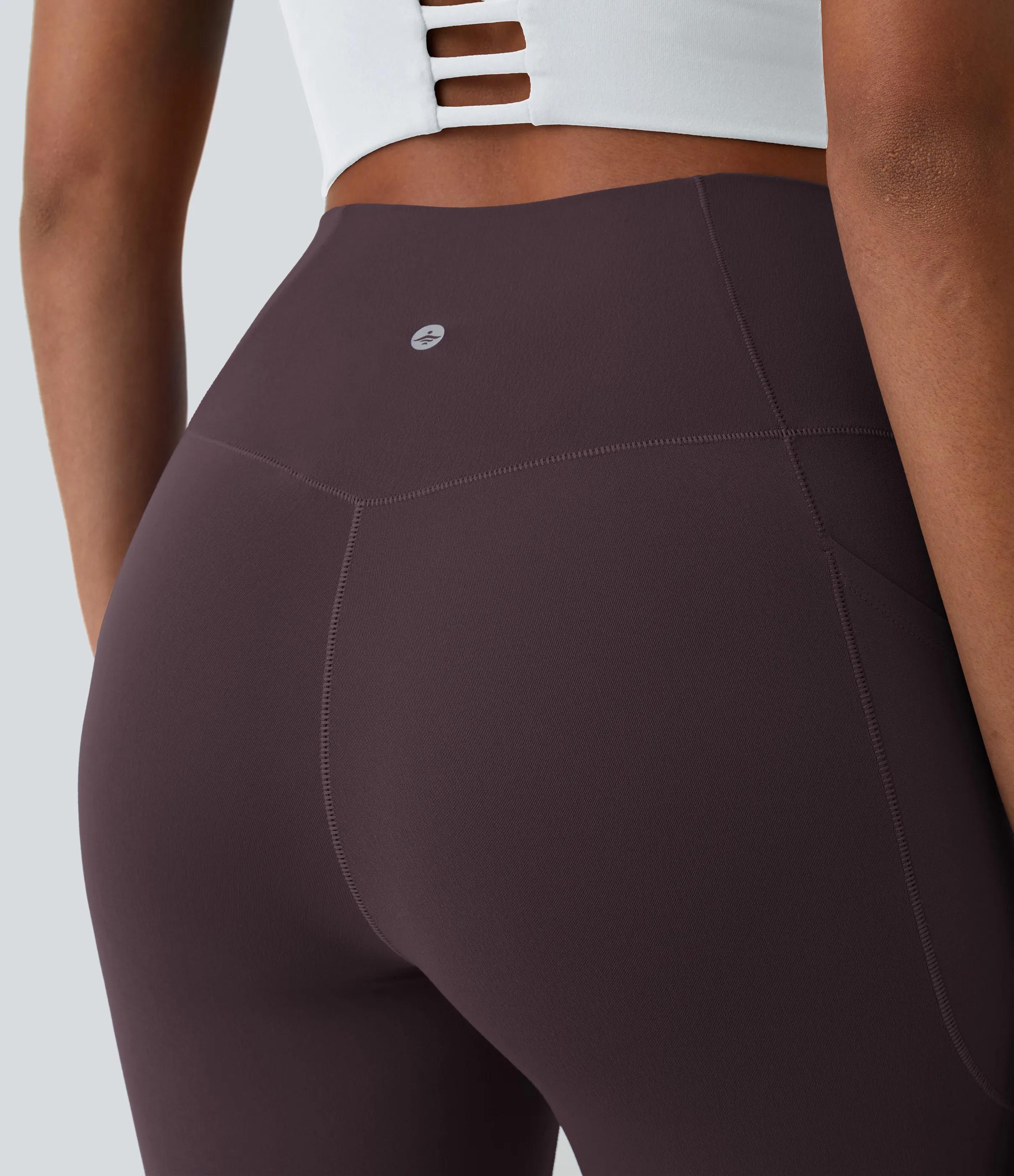 5 Pack SoftlyZeroTM Crossover Pocket Plain Leggings-UPF50+