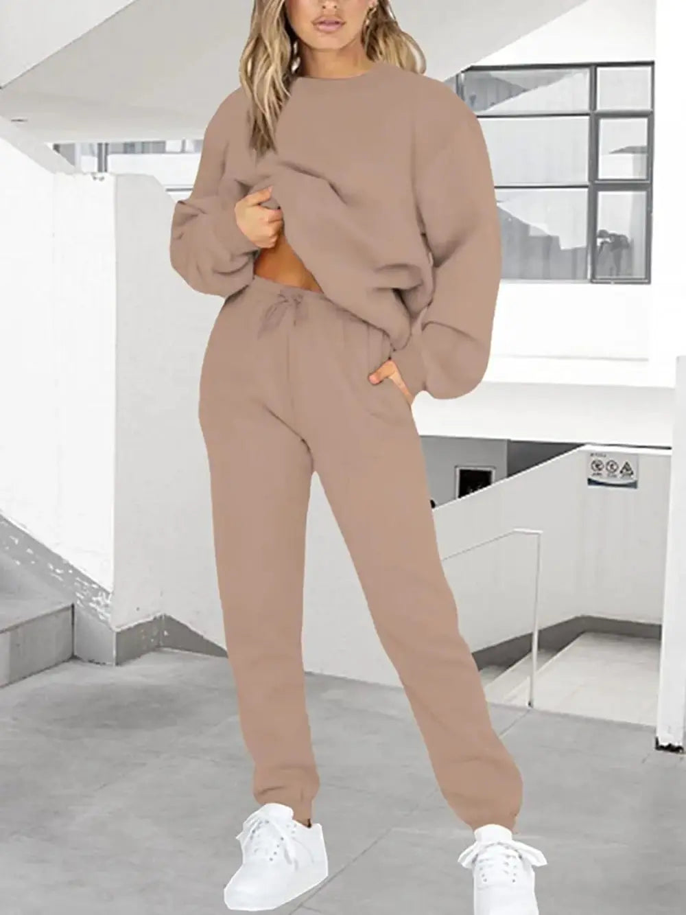 2 Piece Sweatshirts & Jogger Tracksuit