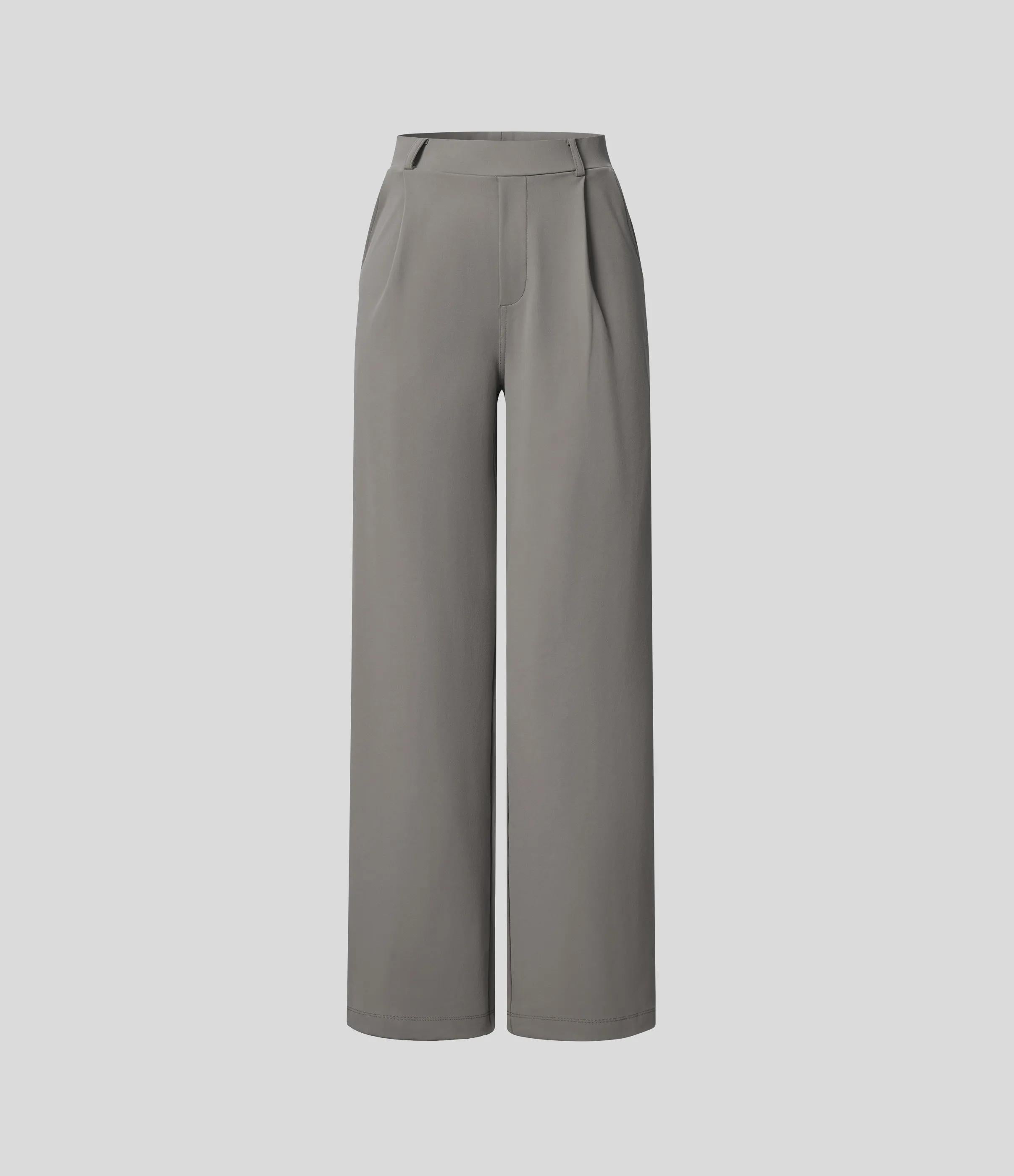 4 Pack High Waisted Pocket Straight Leg Work Pants