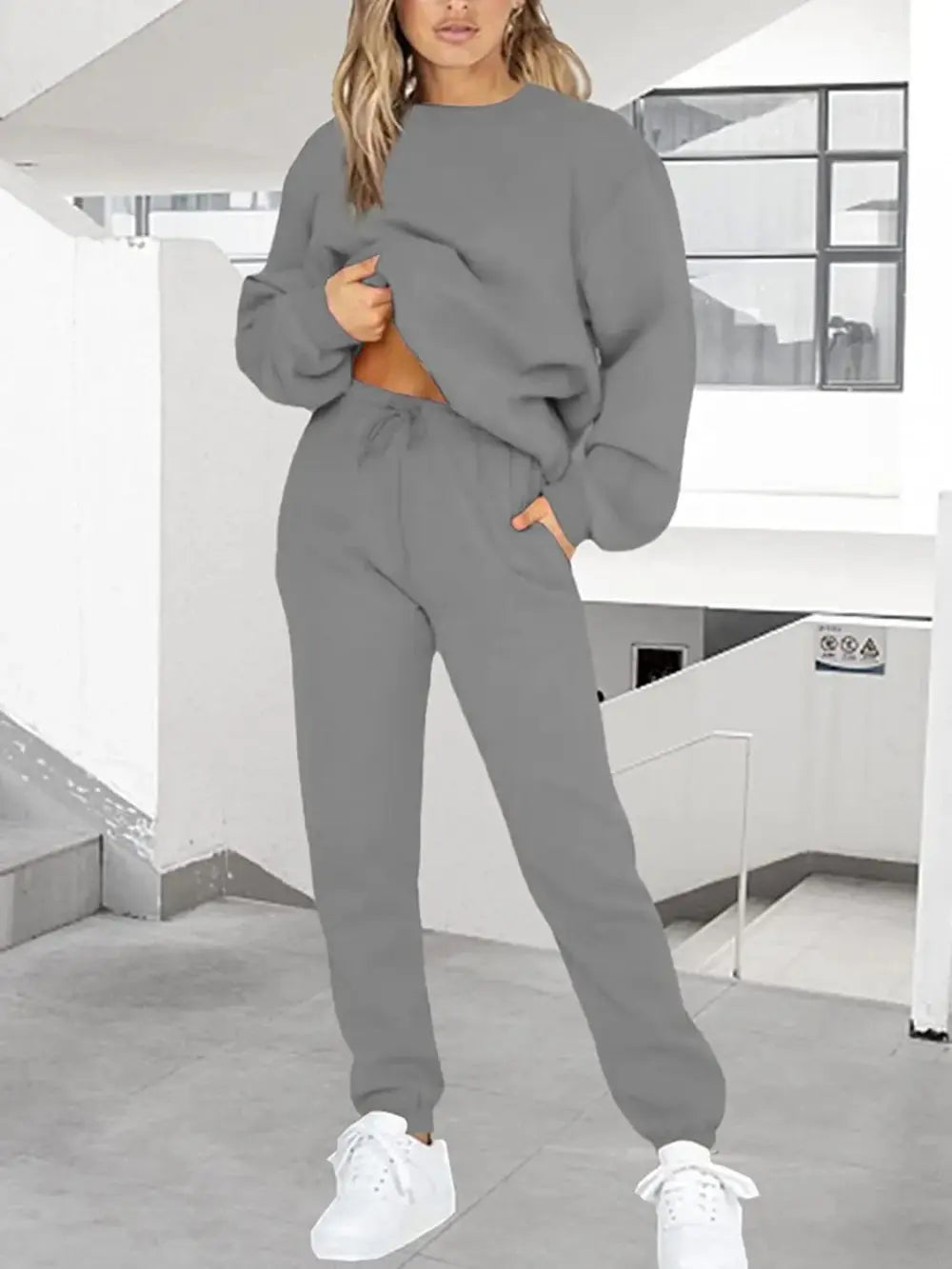 2 Piece Sweatshirts & Jogger Tracksuit