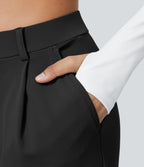4 Pack High Waisted Pocket Straight Leg Work Pants
