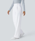 4 Pack High Waisted Pocket Straight Leg Work Pants