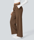 4 Pack High Waisted Pocket Straight Leg Work Pants